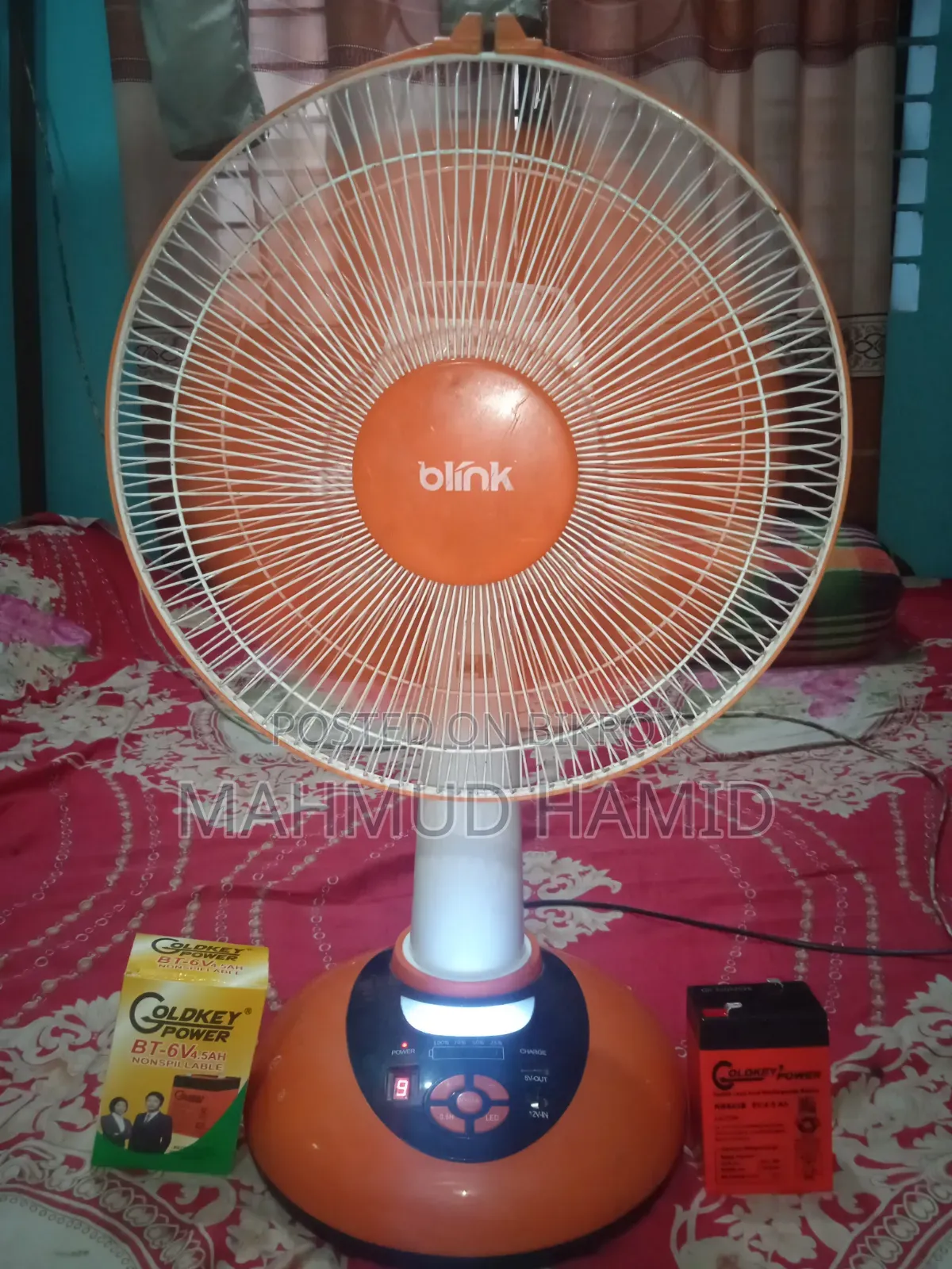 নতুন ব্যাটারির Blink ৫ ঘন্টা বেকাপ ফ্রেশ চার্জফ্যান বিক্রি হবে