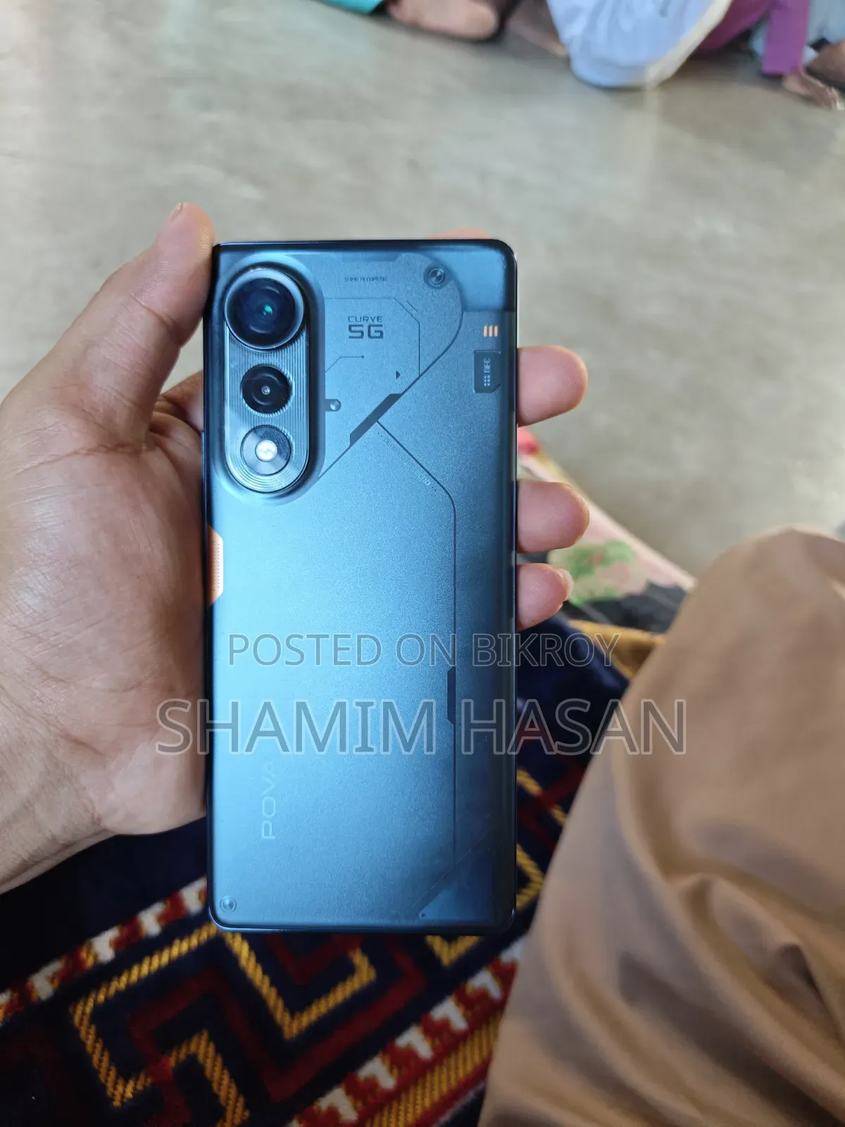 টেকনো পোভা কার্ভ ২৫৬ জিবি কালো