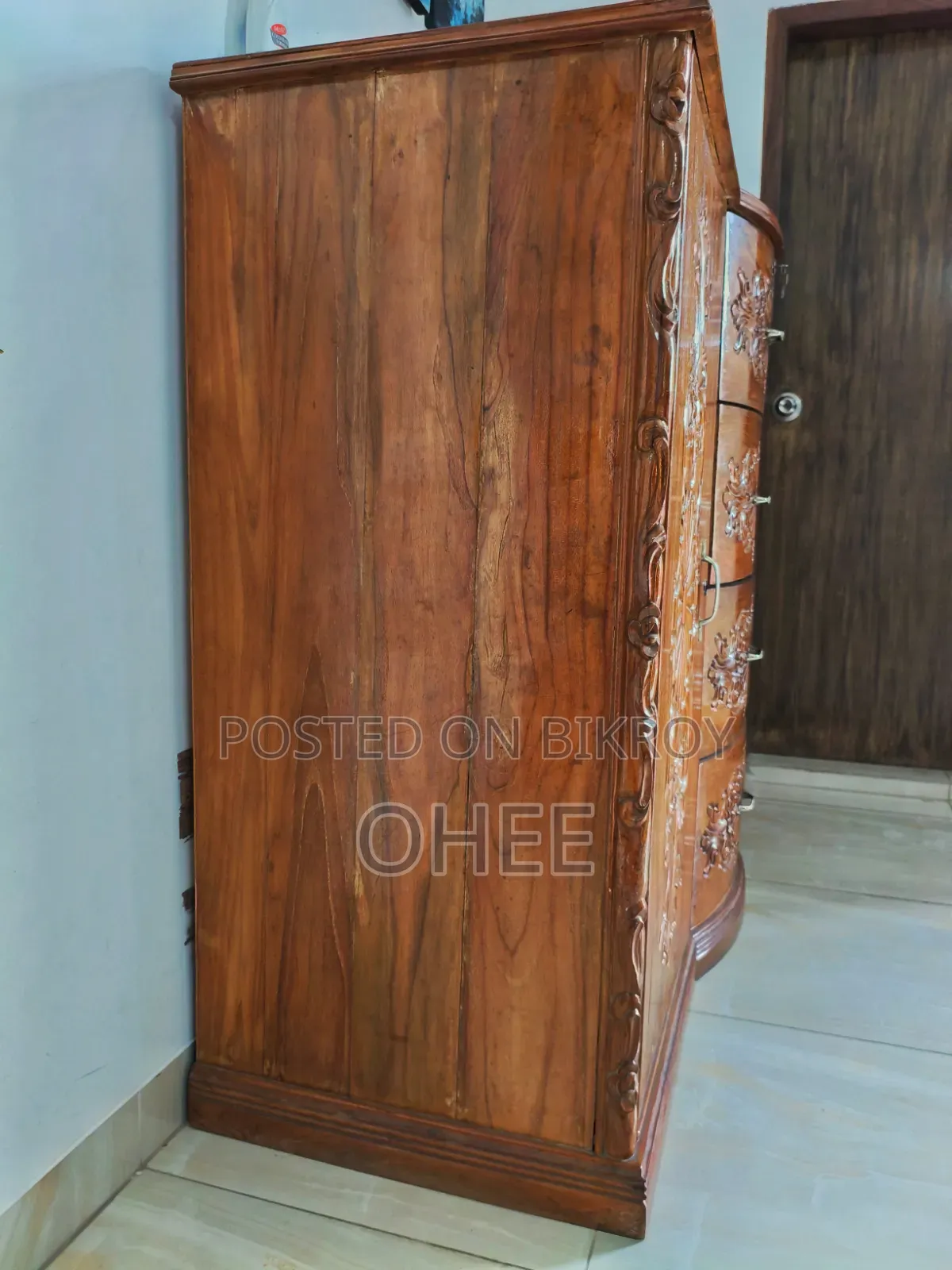 Burmese Teak Wood Wardrobe