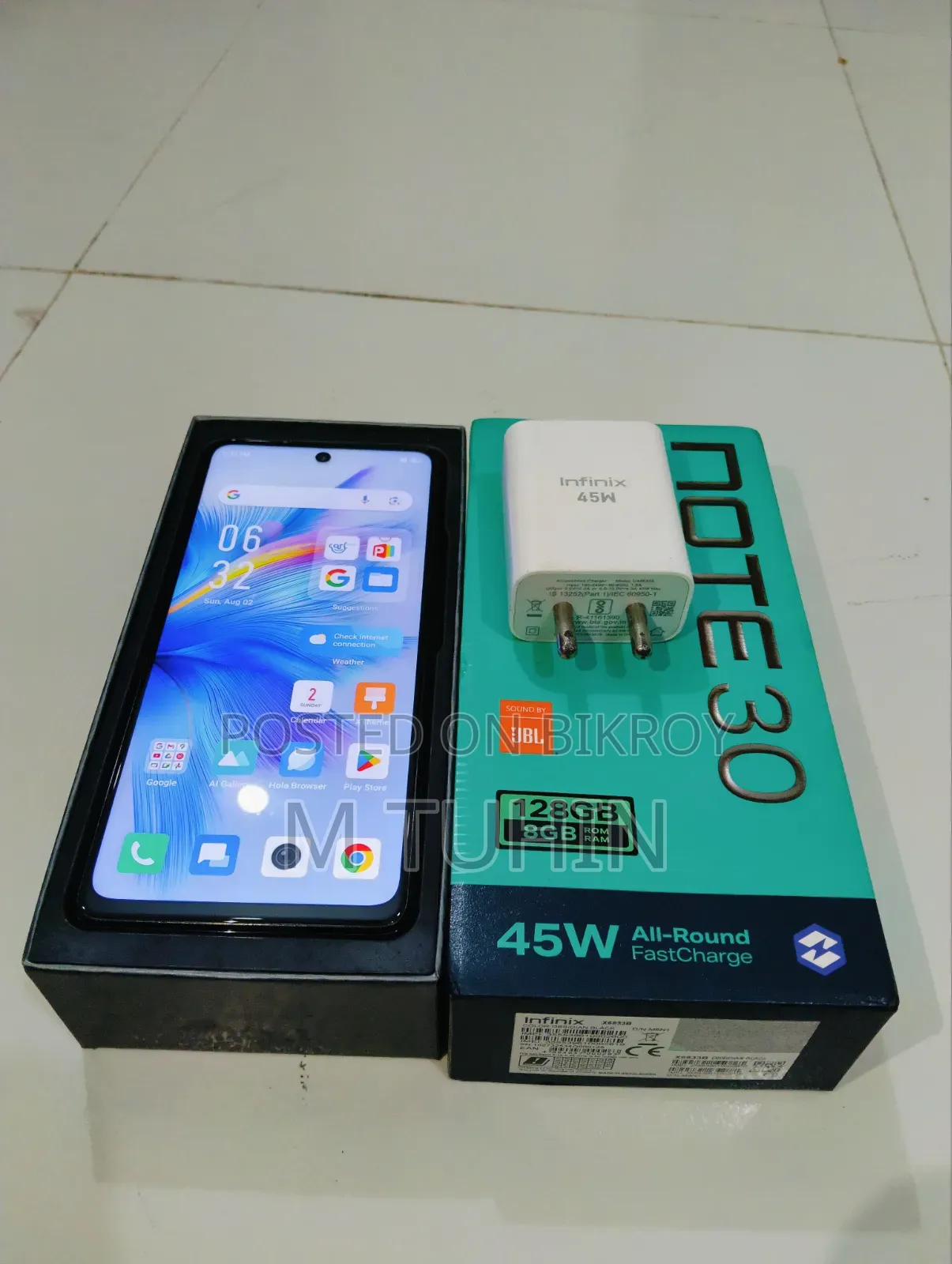 ইনফিনিক্স নোট ৩০ ১২৮ জিবি কালো