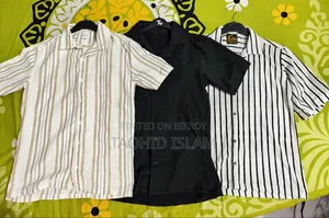 ৩ পিস পুরুষদের ক্যাজুয়াল শর্ট স্লিভ শার্ট / হাফ স্লিভ শার্ট
