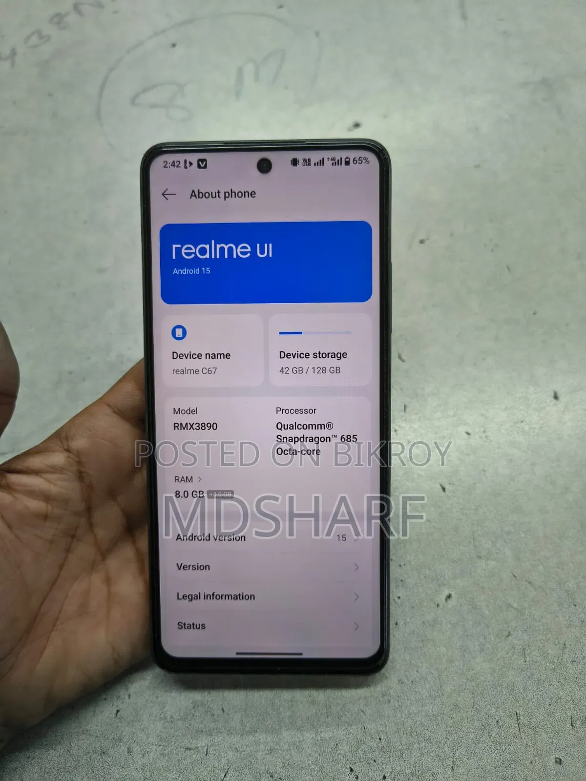 Realme C67 128 GB Black