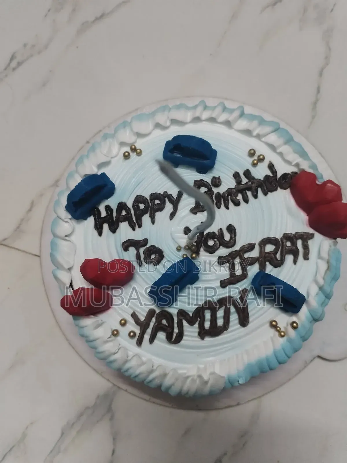 ফ্রেশ হোমমেড কাস্টমাইজ বার্থডে কেক