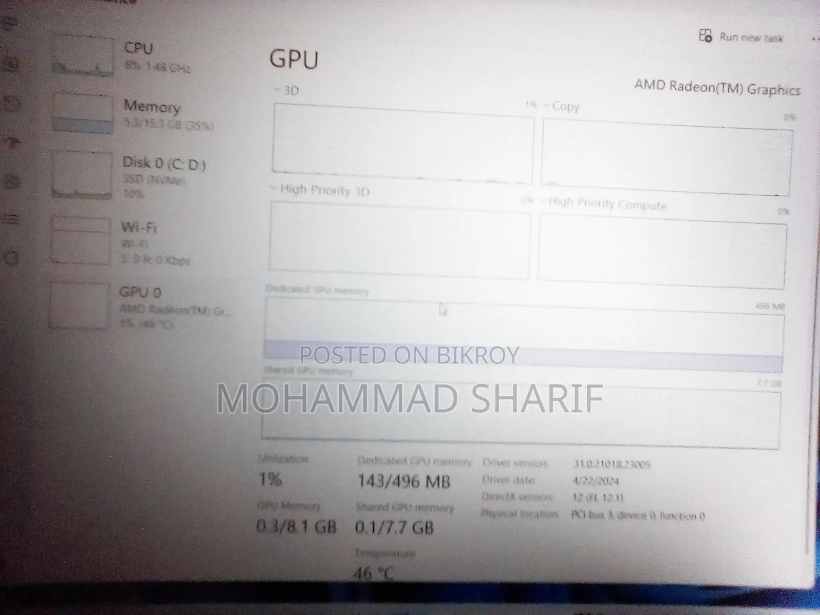 Laptop HP EliteBook 835 G7 16GB AMD Ryzen 5 SSD 256GB