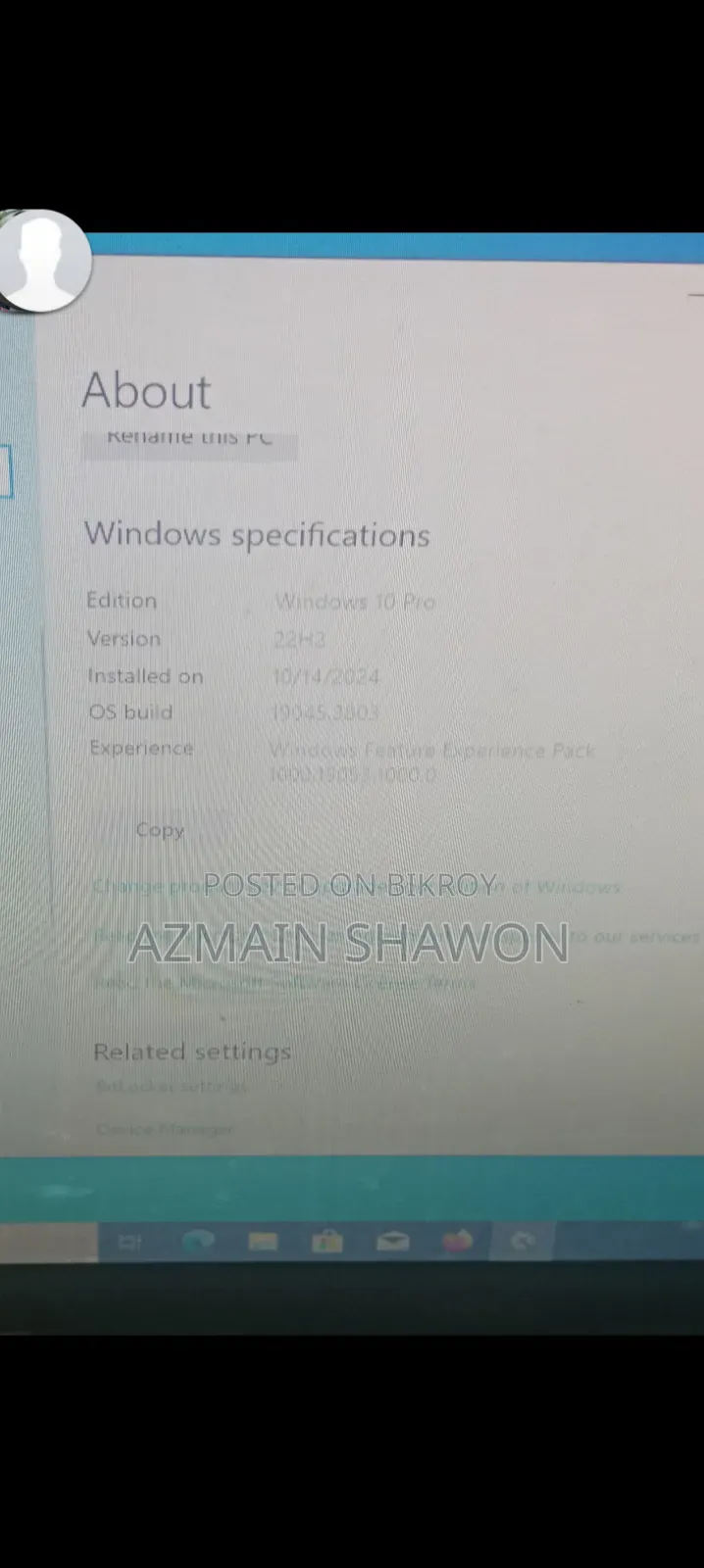 Desktop Computer Dell 4GB Intel Core I3 SSD 512GB