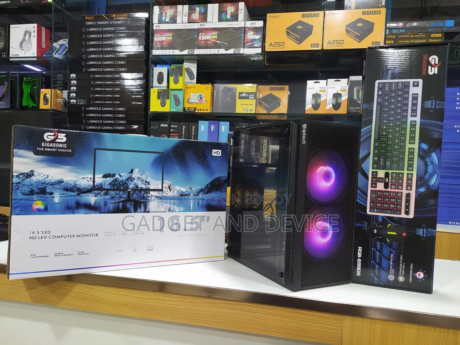 New Desktop Computer 8GB Intel Core i7 HDD+SSD 128GB
