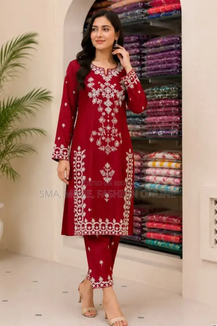 লিনেন এমব্রয়ডারি টু পিস