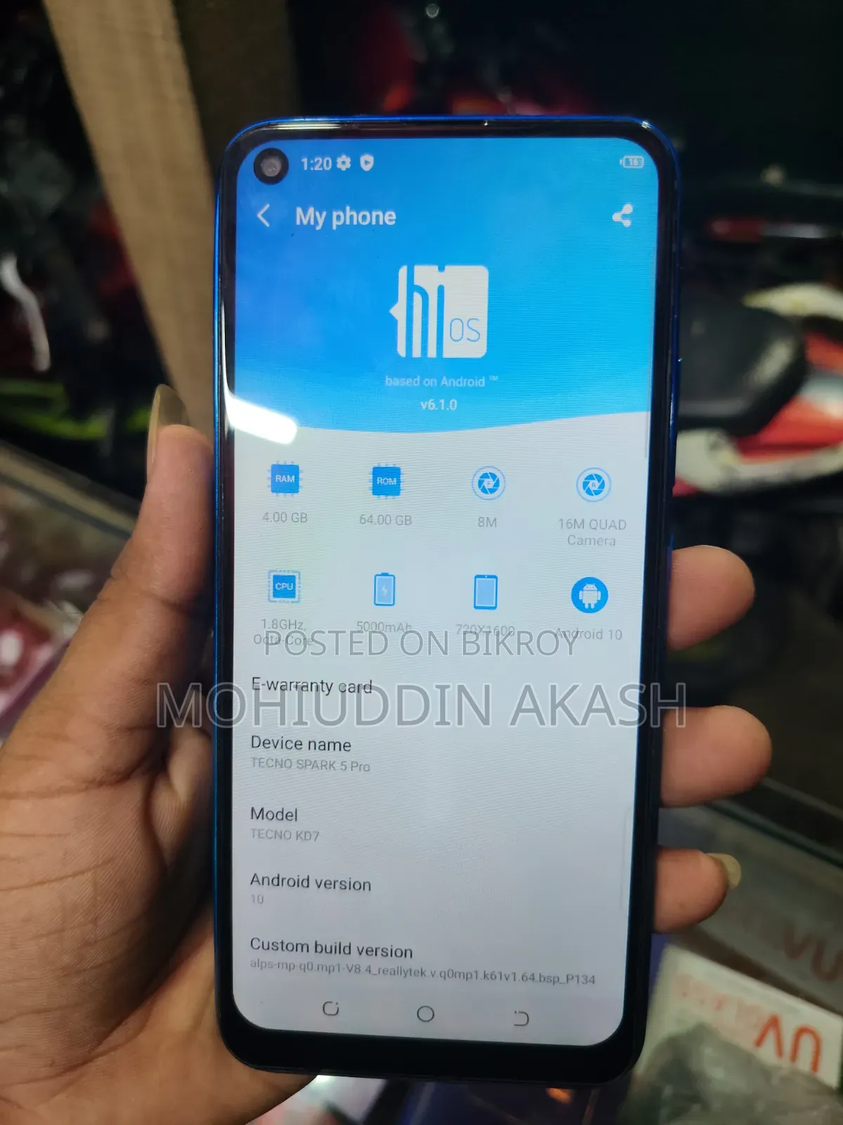Tecno Spark 5 Pro 64 GB Blue