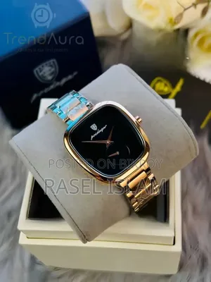 Poedagar Square Men's Watch with 4 Color Box