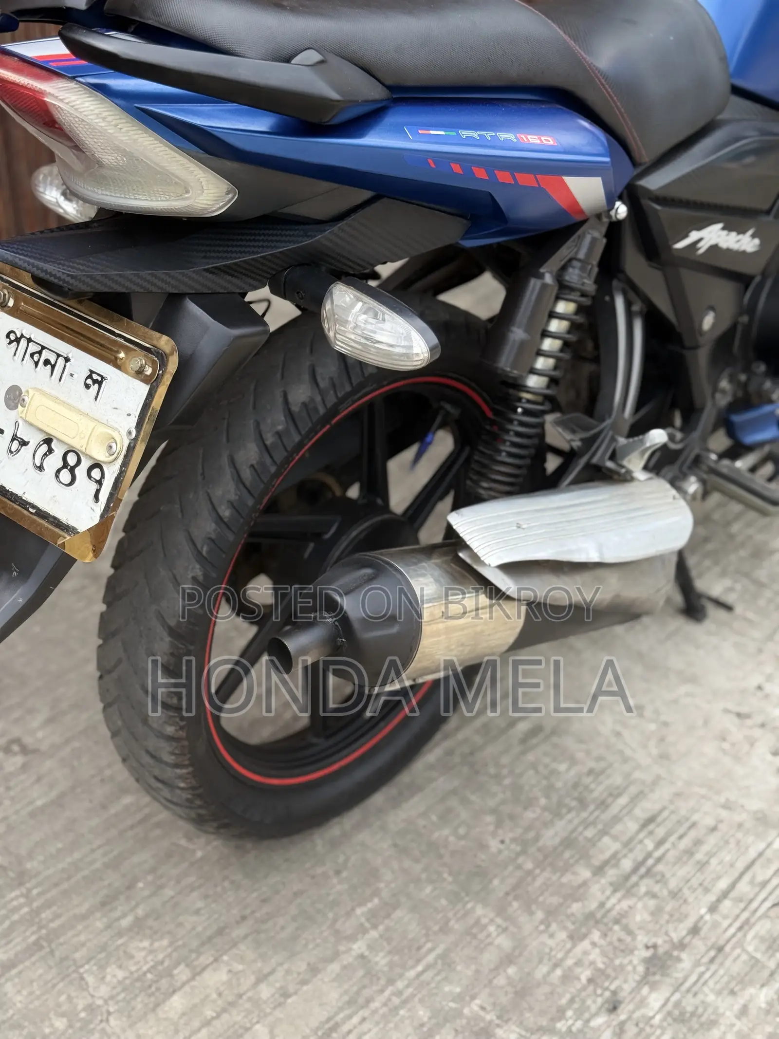 TVS Apache RTR 160 2V 2018 Blue
