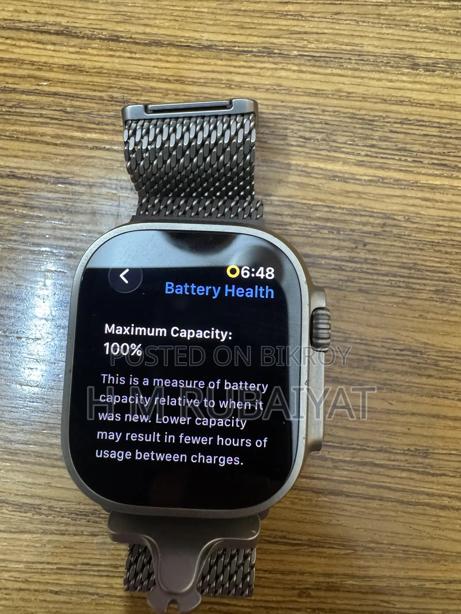 Apple Watch Ultra 2 GPS + Cellular, 49mm Titanium Milanese Loop
