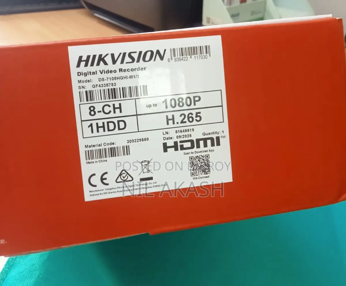 Hikvision 8 Channel DVR (New)