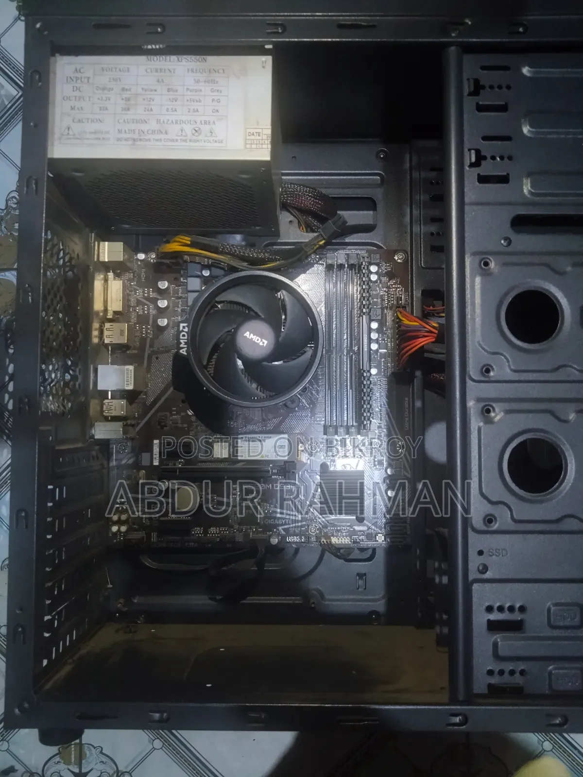 Desktop Computer Gigabyte 8GB AMD Ryzen 5 SSD 250GB