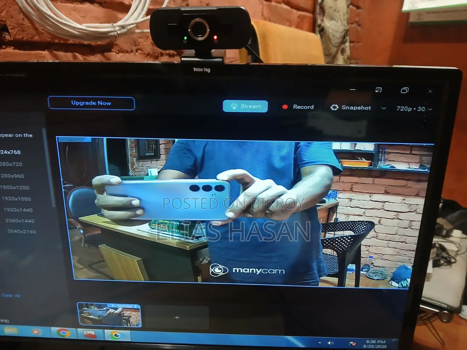 Value-Top VT-WF301 Full HD 1080P Webcam | Built-in Mic