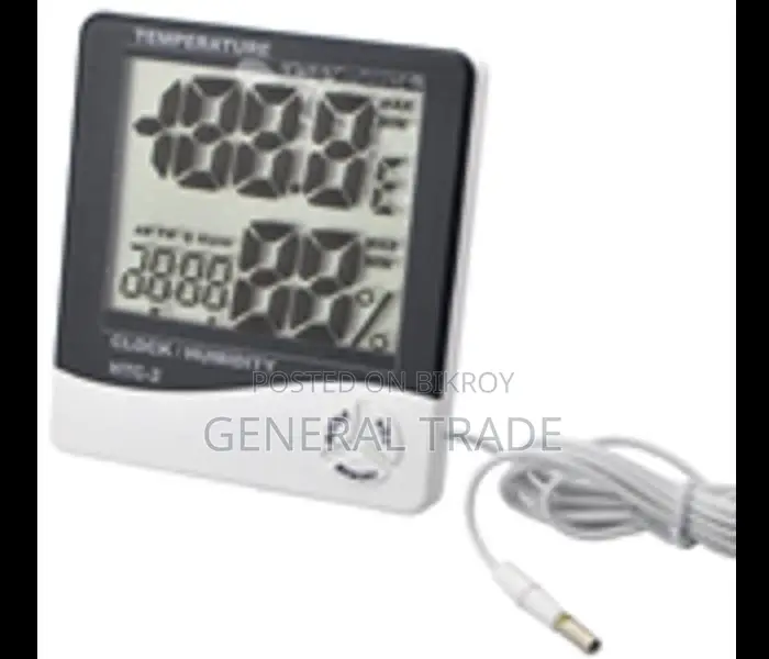 Hygrometer with Indoor Outdoor Sensor HTC-2