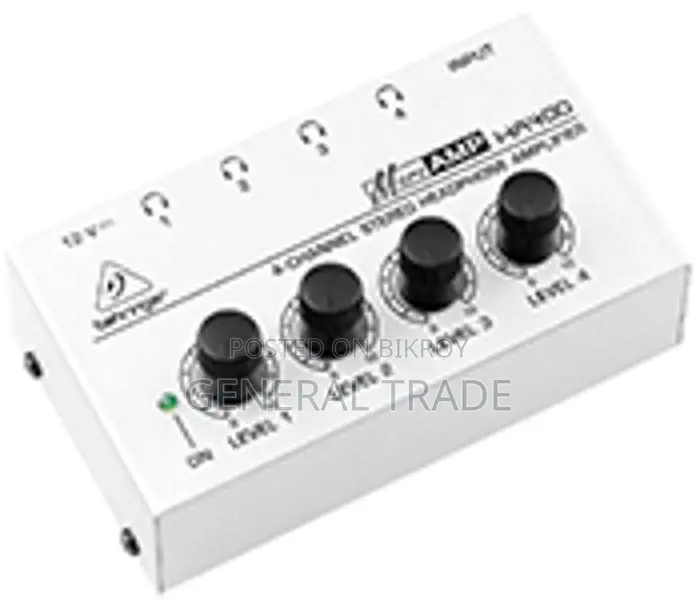 Behringer 4 Channel Stereo Headphone Amplifier HA400 Microamp