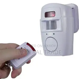WIRELESS PIR MOTION SENSOR ALARM + 2 REMOTE CONTROLS