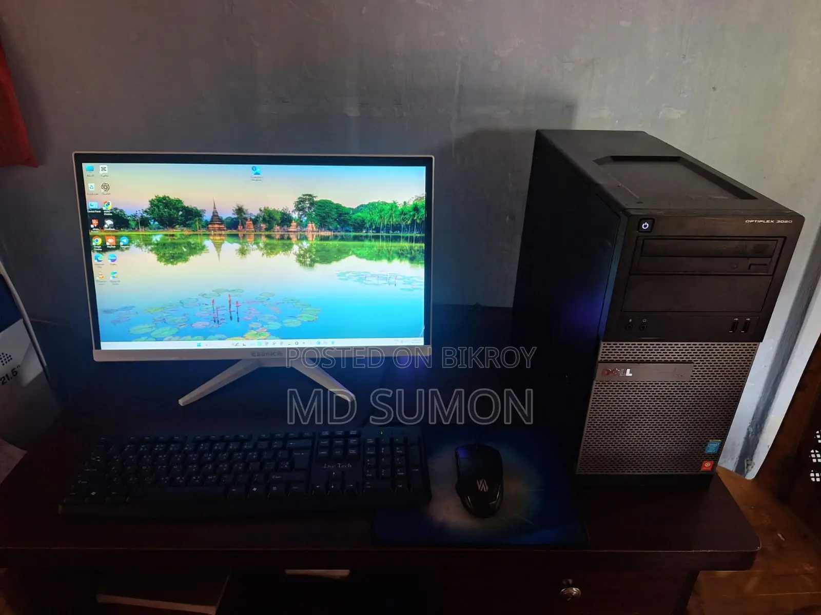 Desktop Computer Dell OptiPlex 3020 8GB Intel Core i5 SSD 128GB