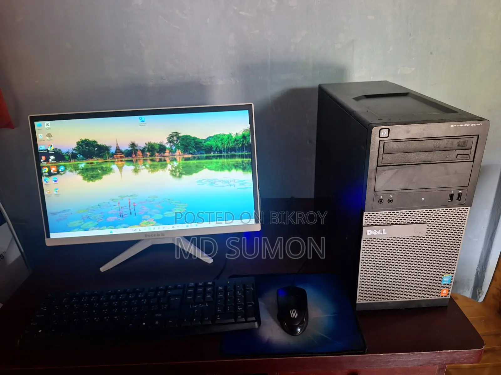 Desktop Computer Dell OptiPlex 3020 8GB Intel Core i5 SSD 128GB