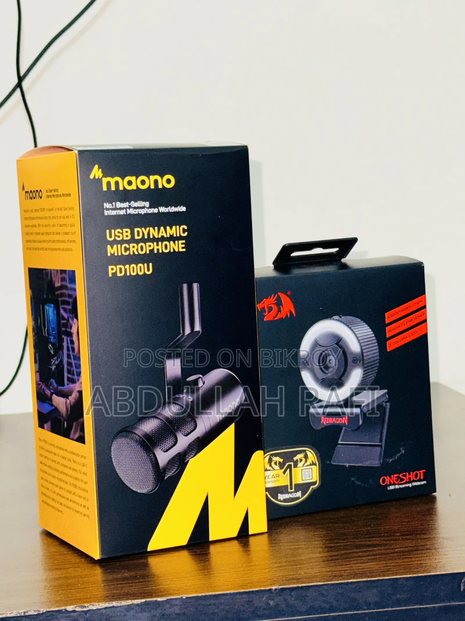 Maono PD100U + Redragon GW910 | 6–7 Months Official Warranty