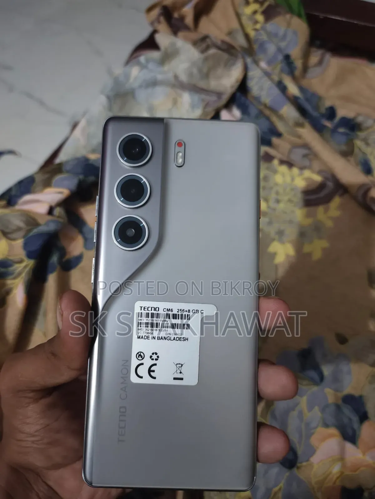 Tecno Camon 40 Pro 4G 256 GB Silver