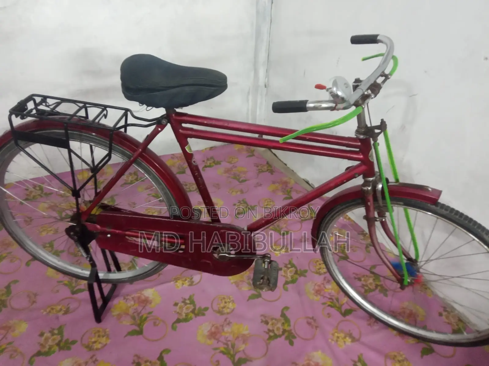 26 Inch Used Bicycle Good Condition Red Color Ready to Ride