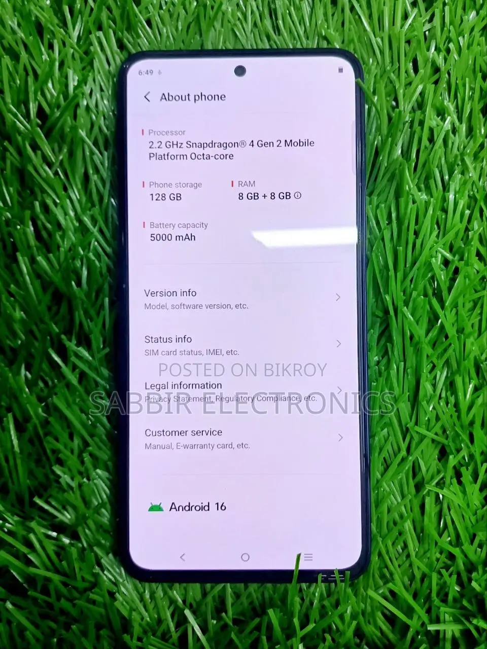 Vivo Y200e 128 GB Blue