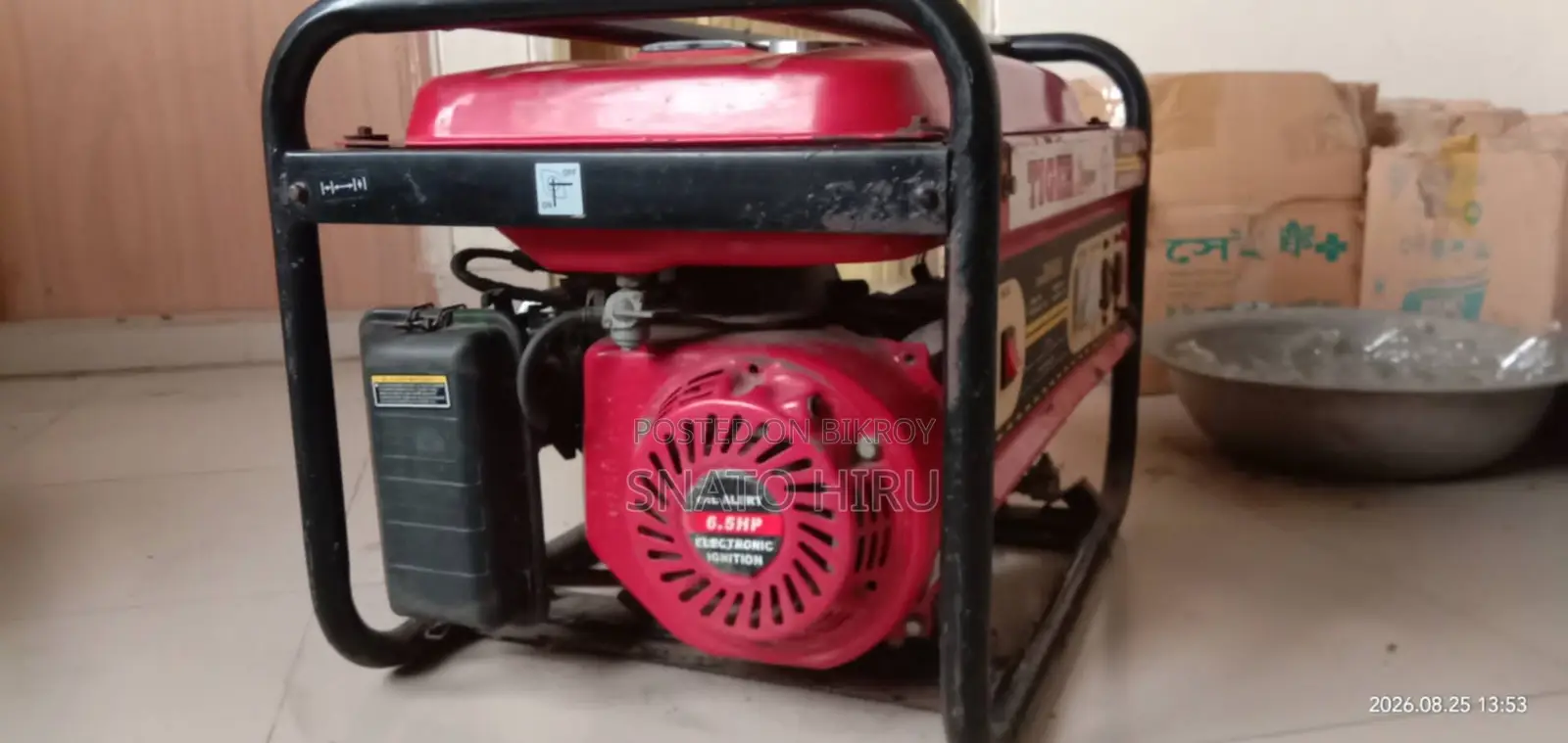 ৫ বছর ব্যবহৃত অরিজিনাল Tiger EC3500A (2.5 KW) জেনারেটর বিক্রি হবে