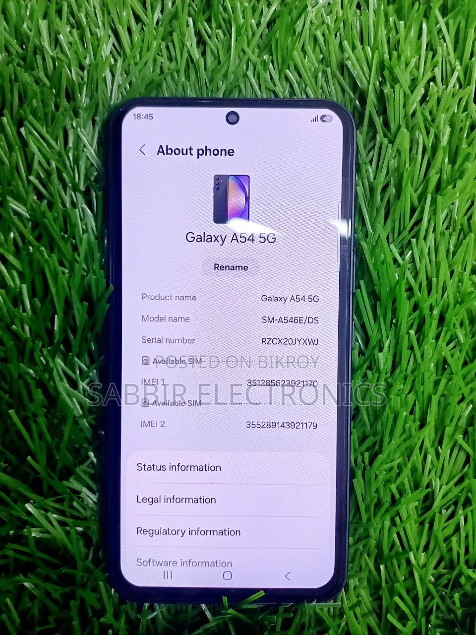 Samsung Galaxy A54 5G 128 GB Black