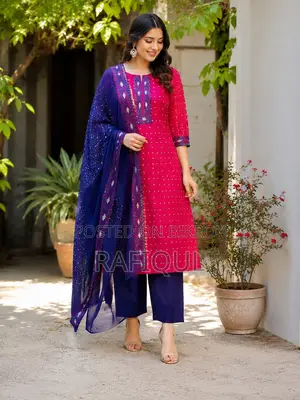 জামদানি ৩ পিস | AC Cotton | এমব্রয়ডারি কাজ