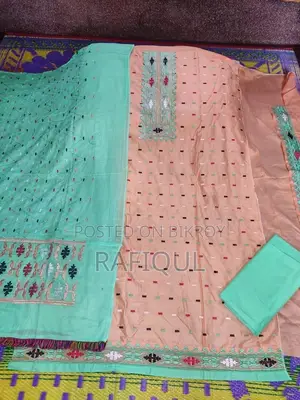 জামদানি ৩ পিস | AC Cotton | এমব্রয়ডারি কাজ