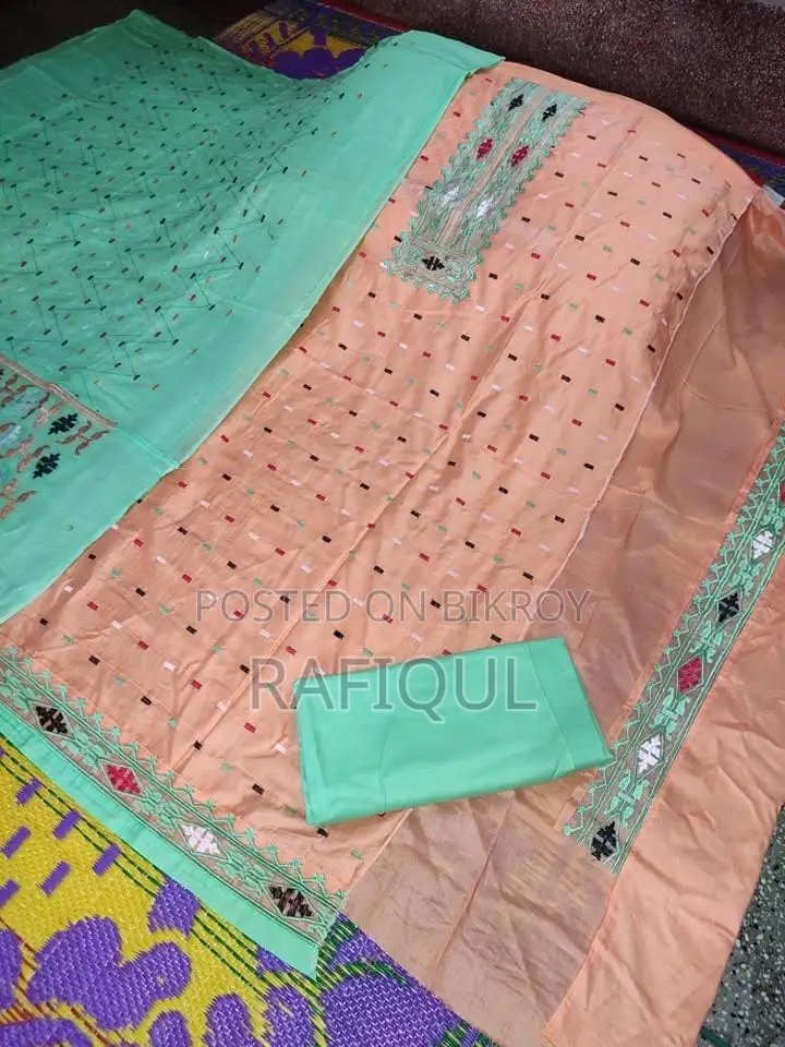 জামদানি ৩ পিস | AC Cotton | এমব্রয়ডারি কাজ
