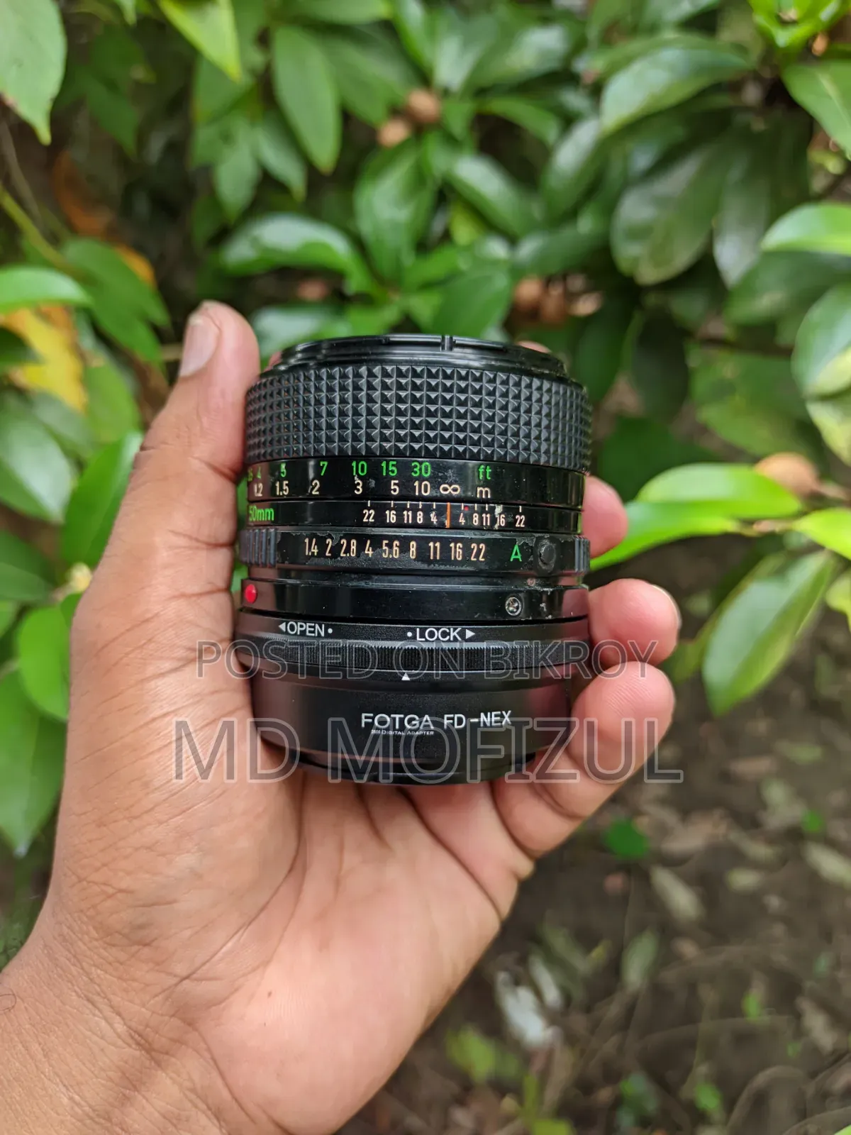 Canon Fd 50mm F1.4 Prime Lens, Sony Mount