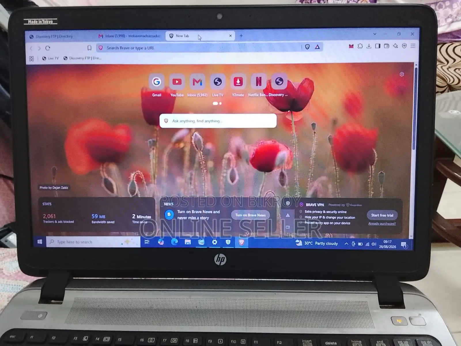 Laptop HP 16GB Intel Core i5 HDD+SSD 512GB