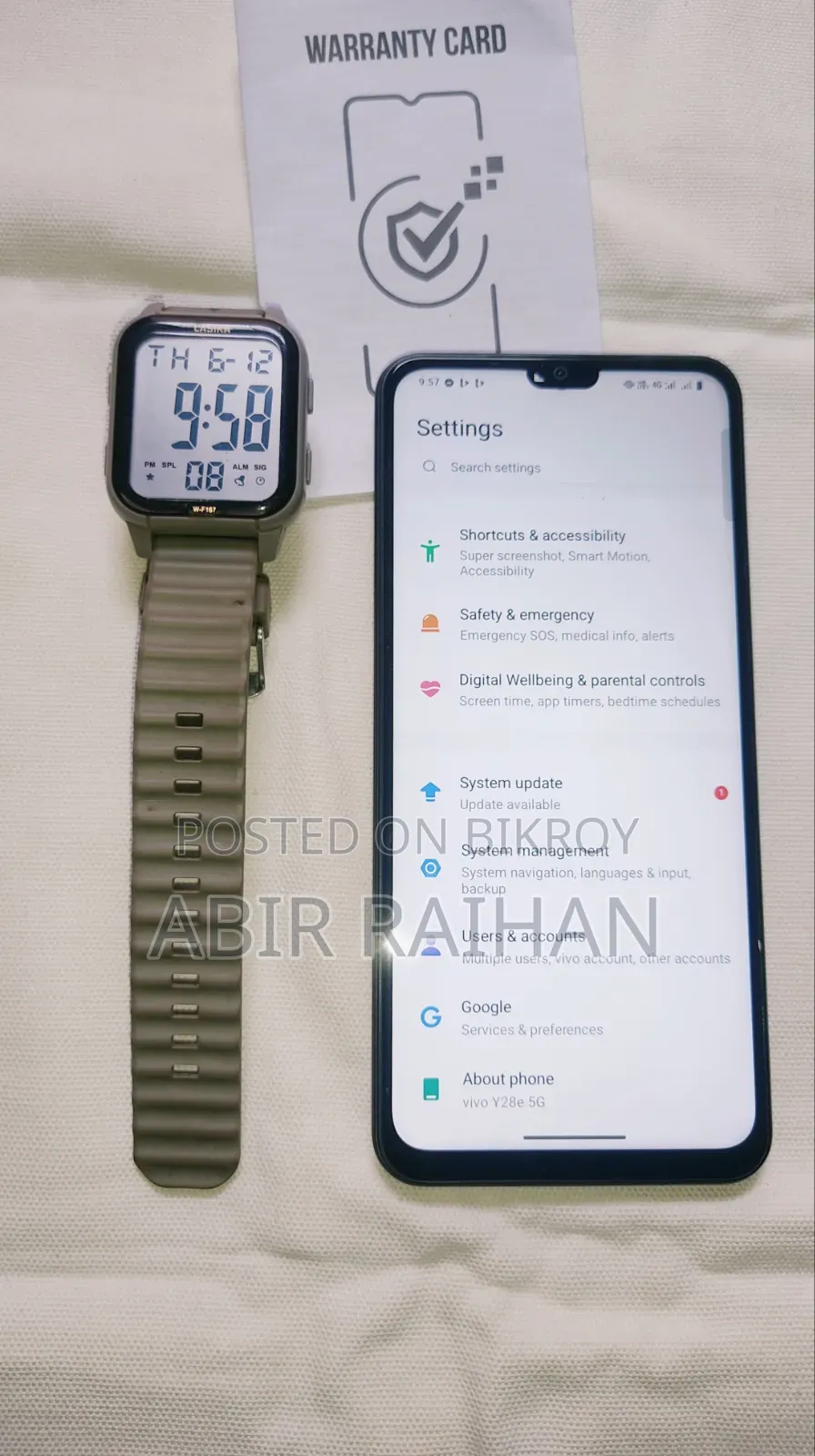 Vivo Y28s 128 GB Rose Gold