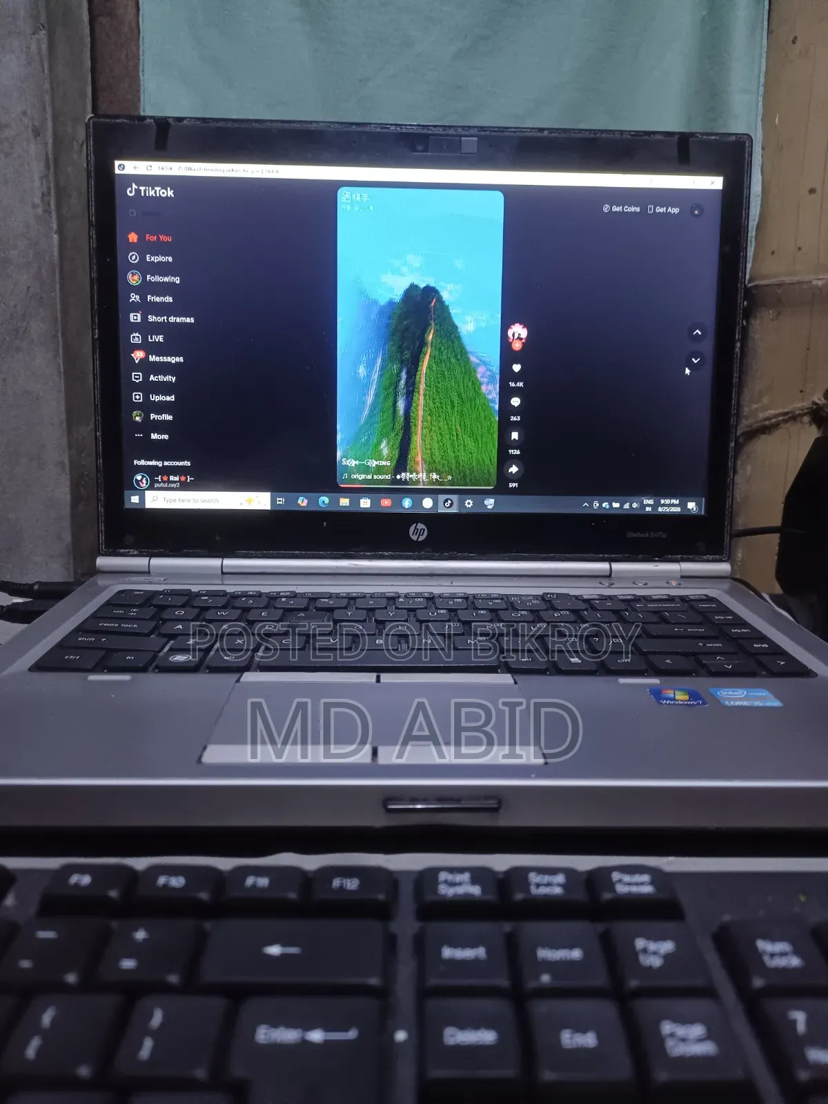 Laptop HP EliteBook 8470P 4GB Intel Core i5 HDD 512GB