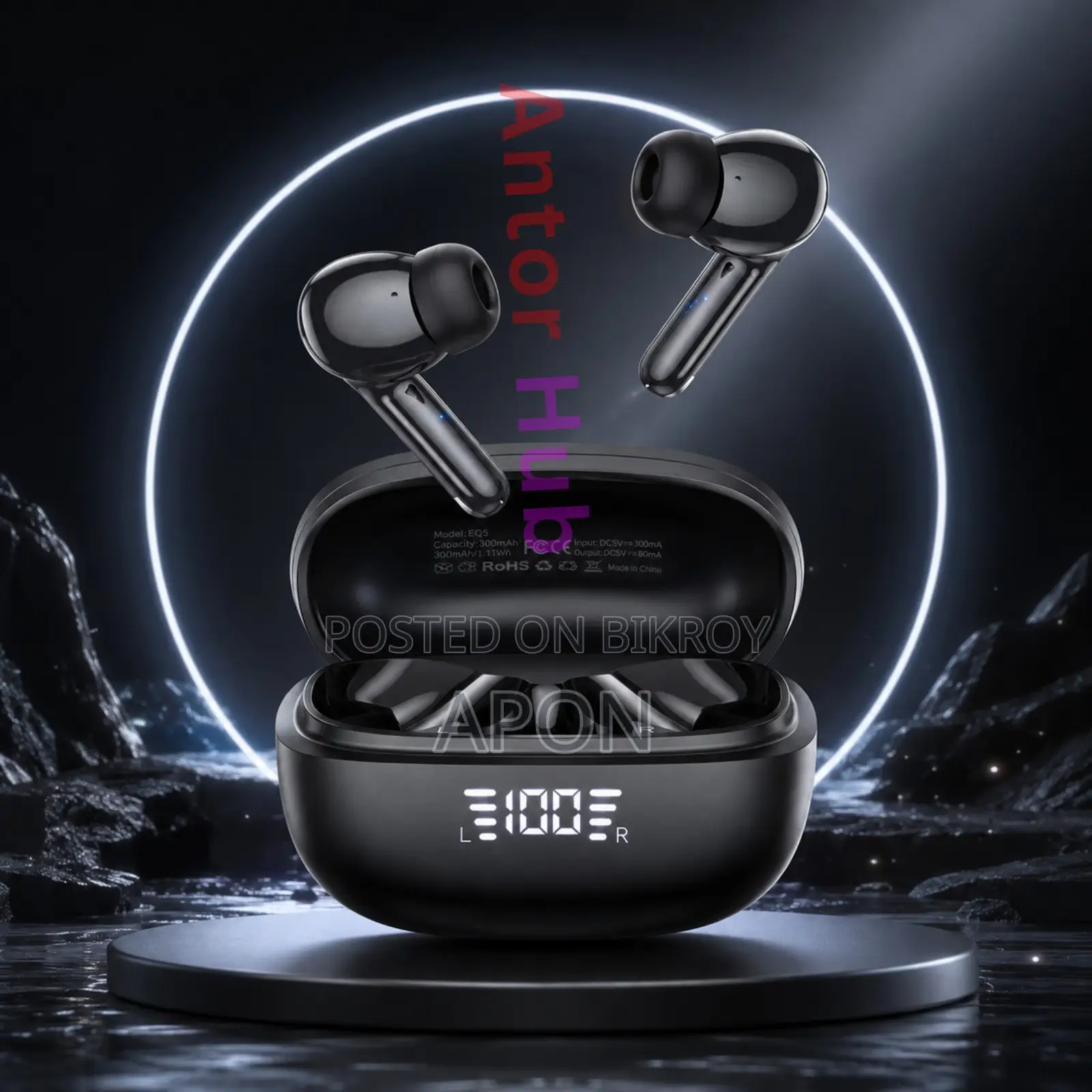 Hoco EQ5 ANC+ENC True Wireless Earbuds!
