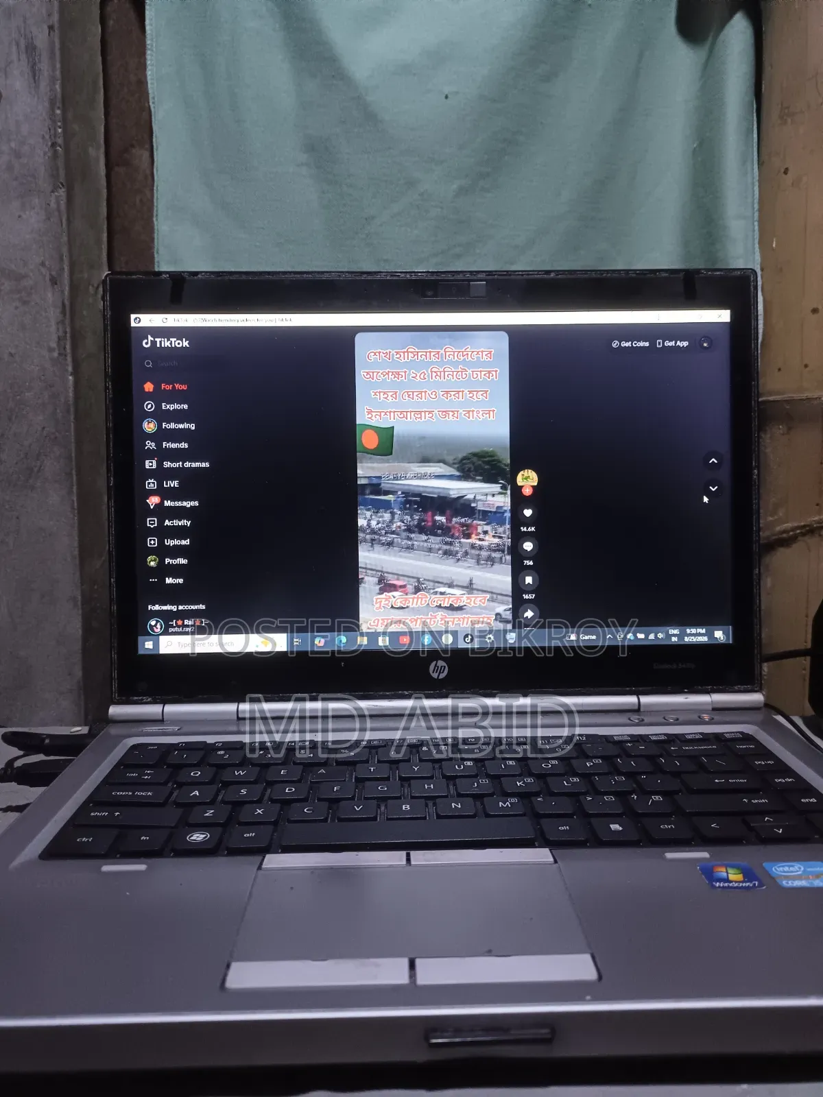 Laptop HP EliteBook 8470P 4GB Intel Core i5 HDD 512GB