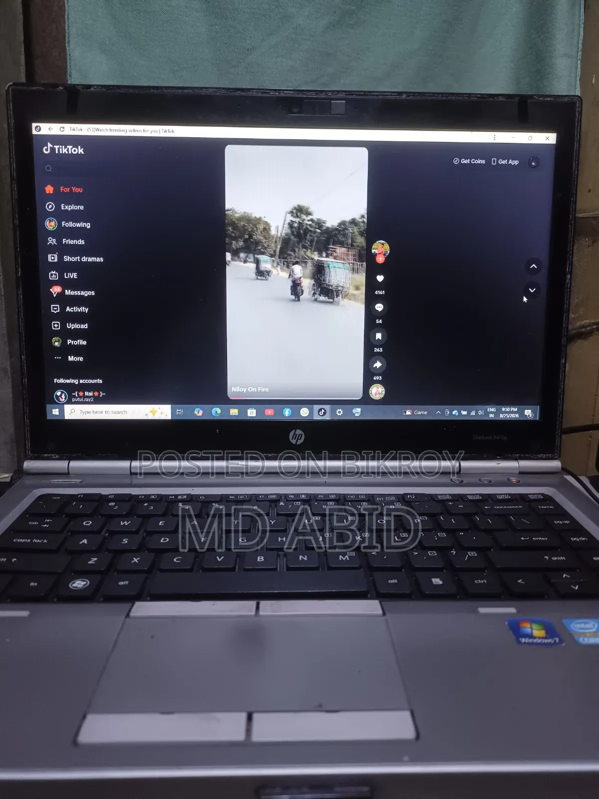 Laptop HP EliteBook 8470P 4GB Intel Core i5 HDD 512GB