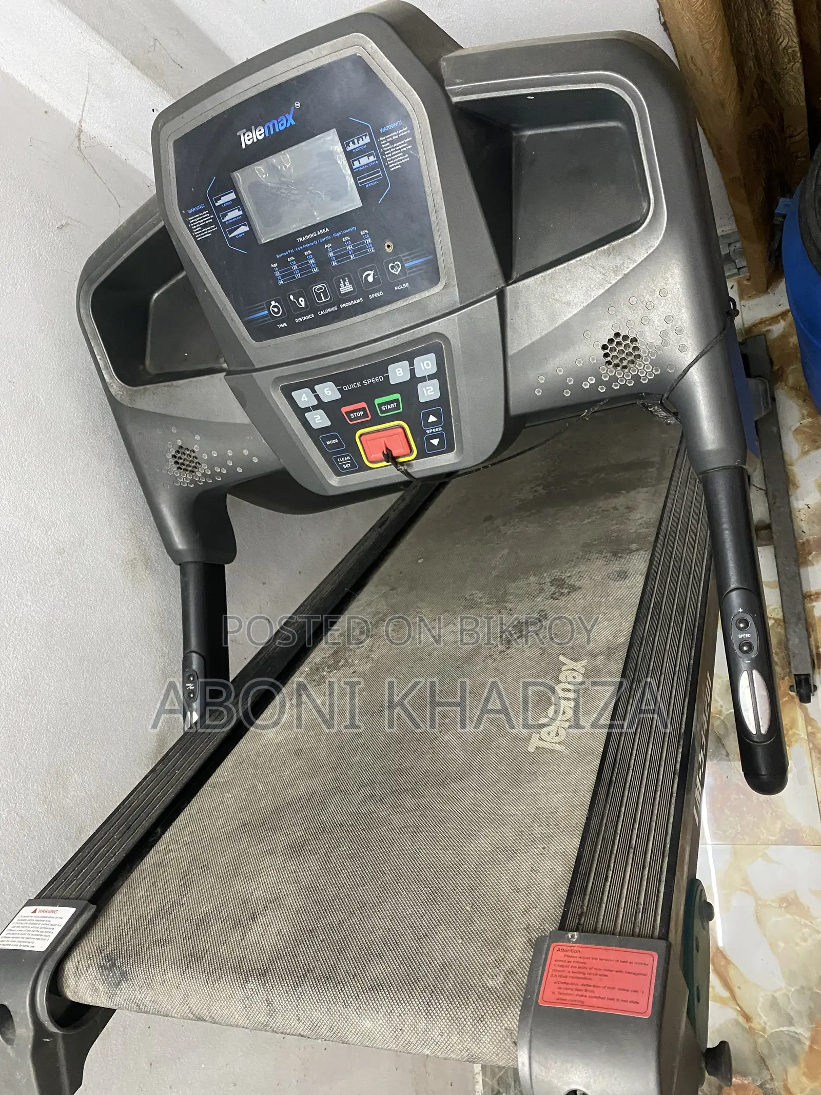 Telemax TM-53 Motorized Treadmill বিক্রি হবে 🏃‍♂️