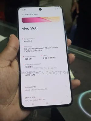 Vivo V60 128 GB Black