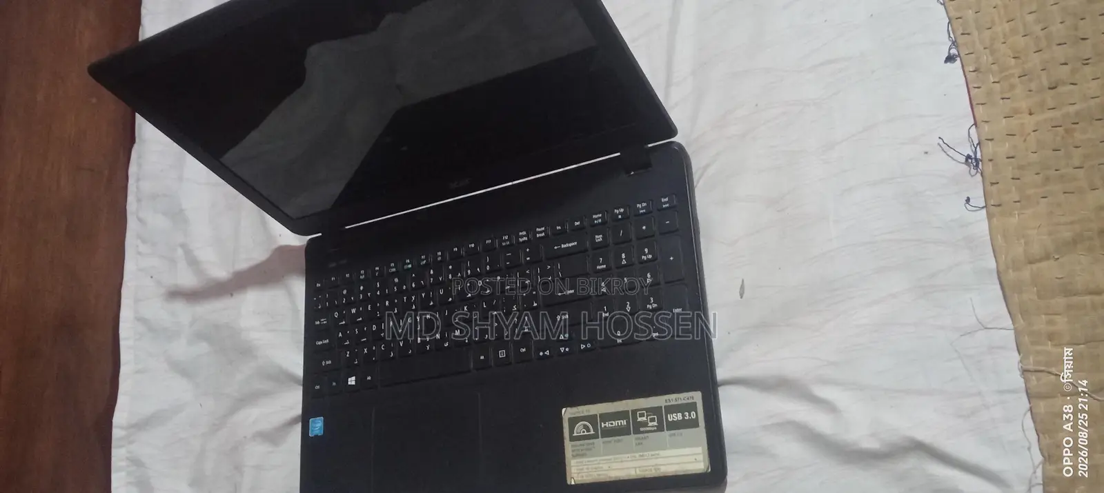 Laptop Acer Aspire 15 2GB Intel Celeron HDD 500GB
