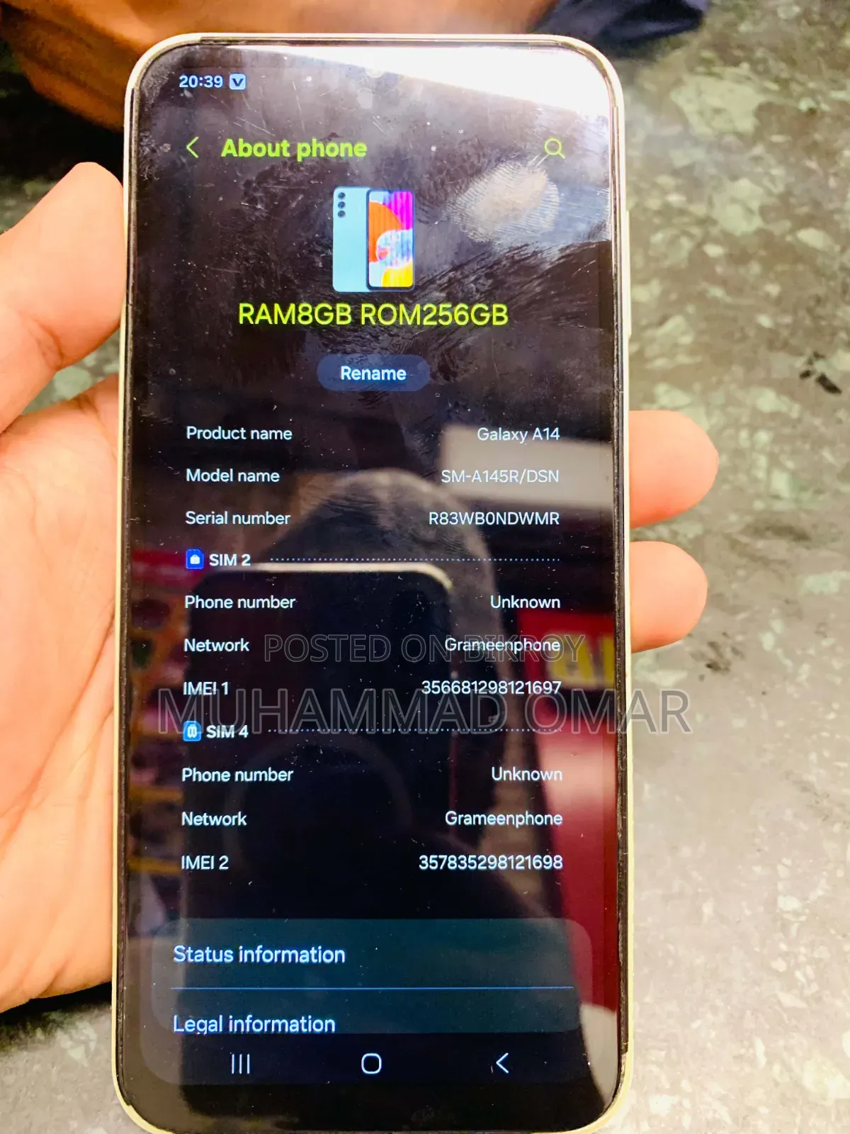Samsung Galaxy A14 128 GB Yellow