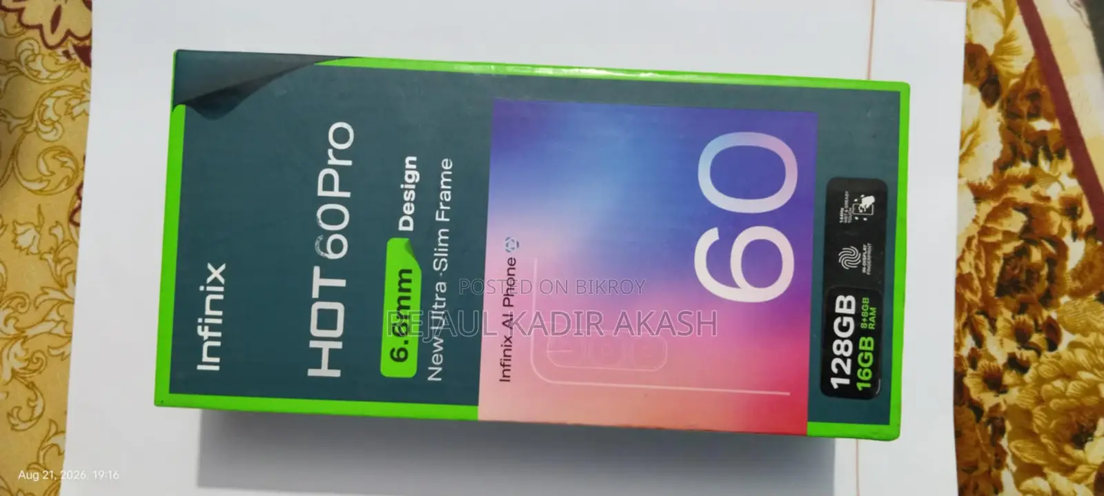 Infinix Hot 60 Pro 128 GB Black