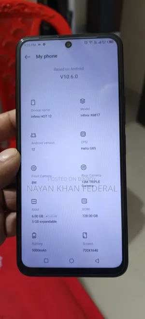 Infinix Hot 12 128 GB Black