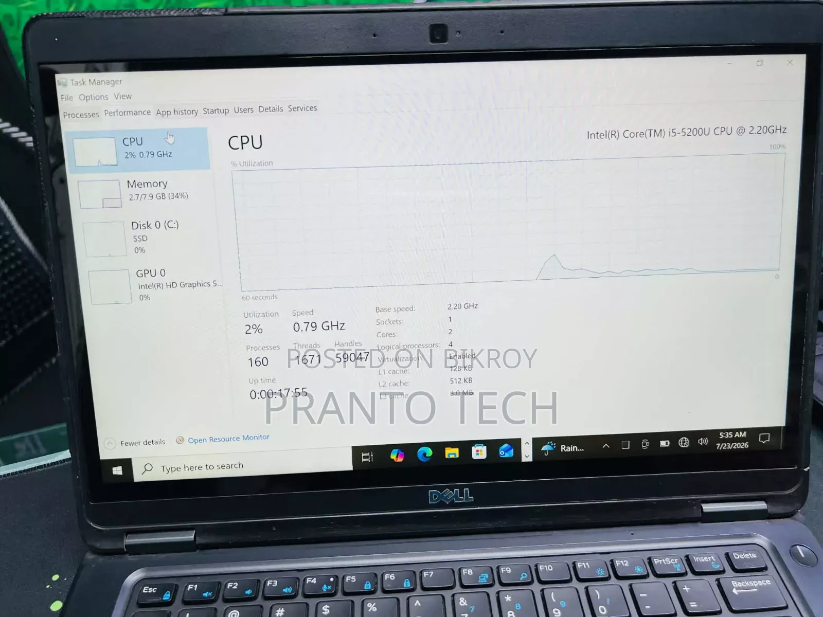 Laptop Dell Latitude E5440 8GB Intel Core i5 SSD 128GB