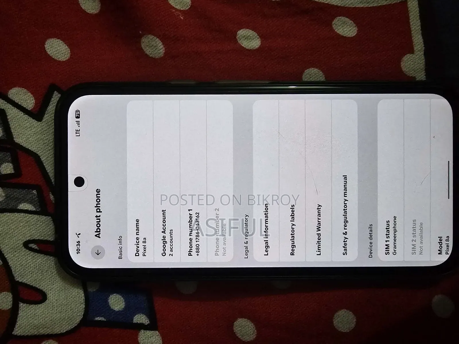 Google Pixel 8a 128 GB Black