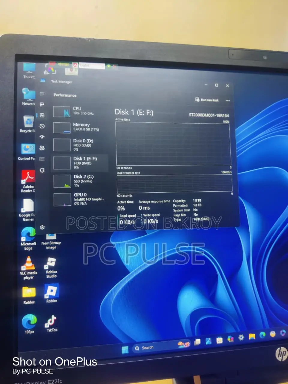 Desktop Computer HP Z240 32GB Intel Core i5 HDD+SSD 4T