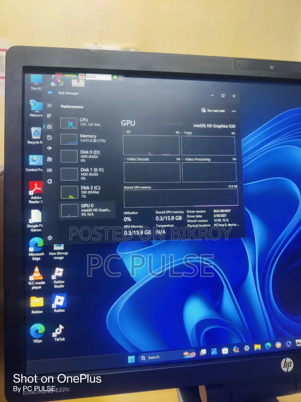Desktop Computer HP Z240 32GB Intel Core i5 HDD+SSD 4T