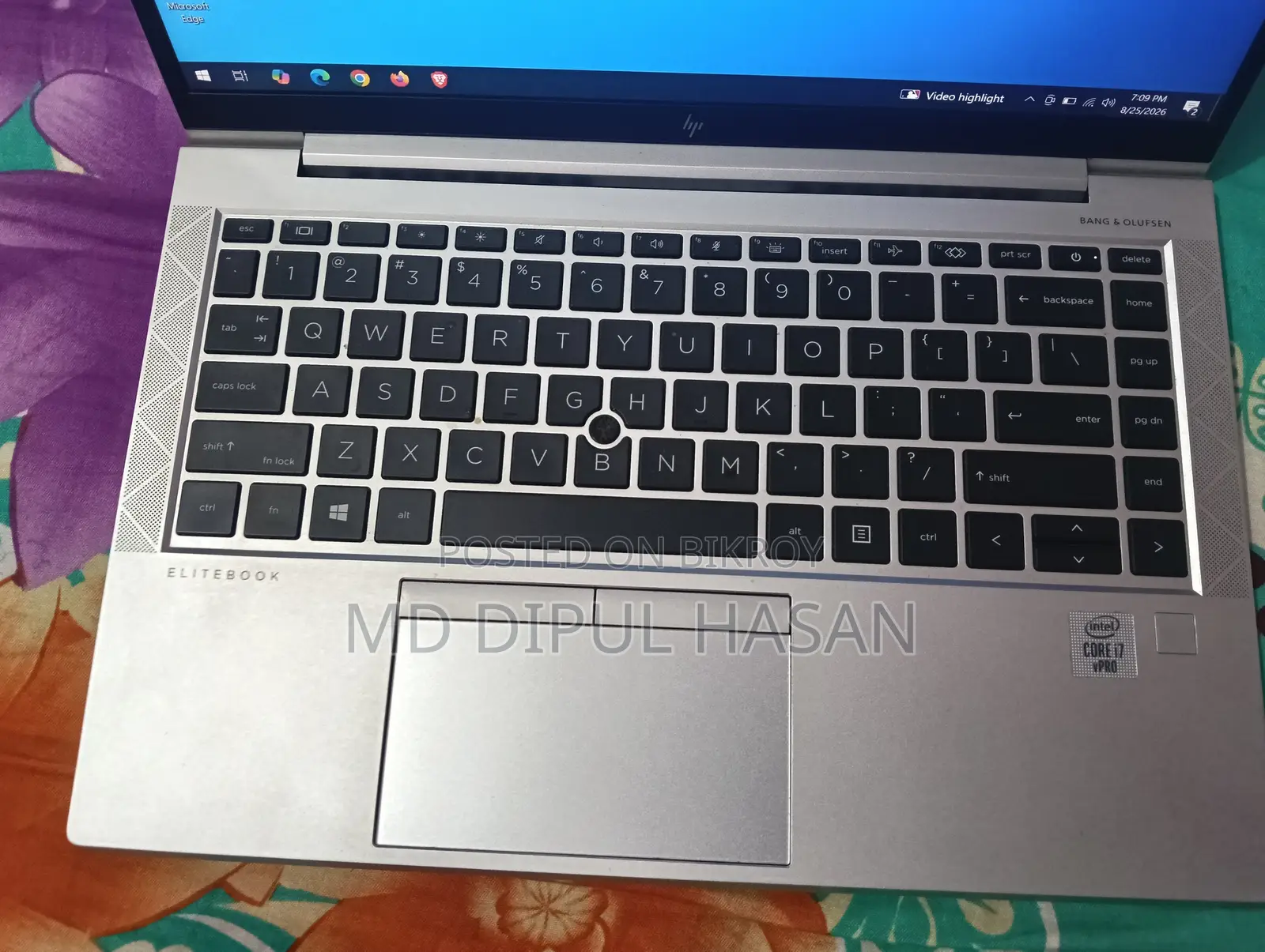 Laptop HP EliteBook 840 G7 16GB Intel Core i7 SSD 512GB